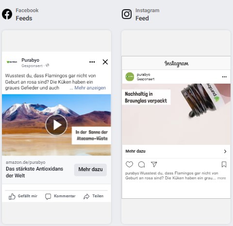 Werbeagentur für Nahrungsergänzungsmittel Facebook Ads